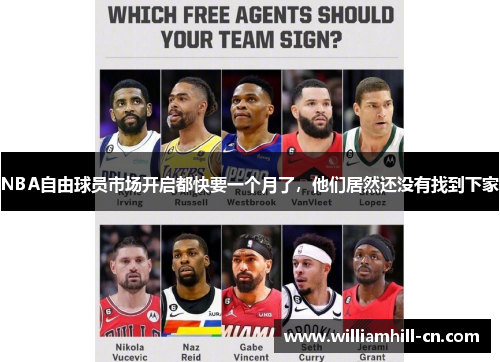 NBA自由球员市场开启都快要一个月了，他们居然还没有找到下家